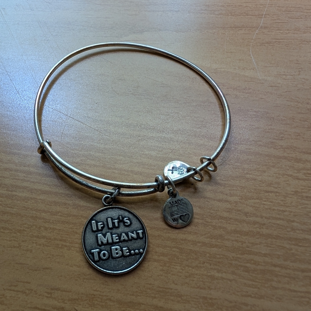 Alex And Ani Silver "If It's Meant To Be" Bracelet